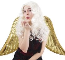 Paruka anděl dlouhé vlasy - vánoce - Čelenky, věnce, spony, šperky