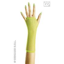 Rukavice mřížka neon zelené - Punčocháče, rukavice, kabelky