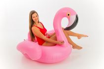 Nafukovací lehátko Plameňák -  Flamingo - růžový  140 x 130  x 120 cm - Nafukovací plameňáci a jednorožci
