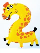 Balón foliový Žirafa 35 cm  2 (NELZE PLNIT HELIEM) - Led svítící