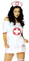 Sada zdravotní sestra - sestřička -3 ks - Punčocháče, rukavice, kabelky
