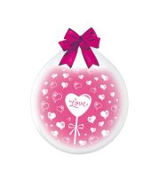 Balónek pro balení dárků 45 cm LOVE+SRDCE - Balónky