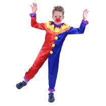 Dětský kostým klaun vel. M - unisex - Karnevalové doplňky