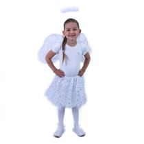 Dětský kostým tutu sukně Anděl - vánoce - Křídla, rohy, ocasy