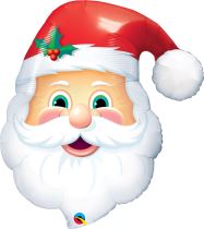 Balón foliový Santa Claus- Vánoce 81 cm - Vousy, kníry, kotlety, bradky