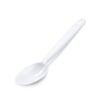 Lžičky polévkové bílé PP - opakovaně použitelné - 18,5 cm - 50 Ks - Příbor