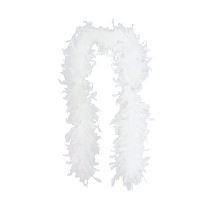 Boa bílé s peřím 180 cm - Charlestone - Čelenky, věnce, spony, šperky