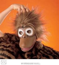 Gorila s plyšovými vlasy latex dětská - Karnevalové masky, škrabošky