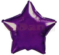 Balón foliový 45 cm  Hvězda fialová - Fóliové