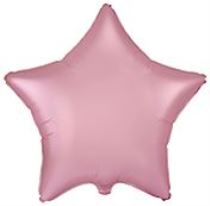 Balón foliový 45 cm  Hvězda PASTELOVÁ RŮŽOVÁ - Narozeniny