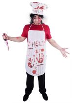 Kostým Krvavý kuchař 2 ks dospělý - Karnevalové masky, škrabošky