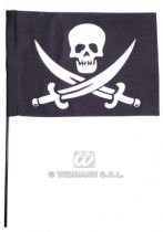 Vlajka pirátská s tyčí - Kostýmy pro kluky