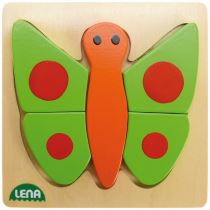 Dřevěné puzzle, motýl - Dřevěné hračky pro nejmenší