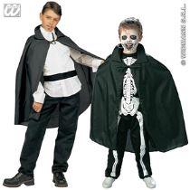 Plášť černý dětský 90 cm - Karnevalové kostýmy pro děti