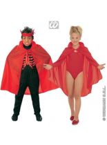 Plášť dětský červený 90cm - Karnevalové masky, škrabošky