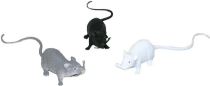 Myš 3 druhy 18 cm (ŠEDÁ, BÍLÁ, ČERNÁ) - Karnevalové kostýmy pro dospělé