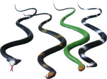 Gumový had - HALLOWEEN - mix 4 druhy - 76 cm - Karnevalové doplňky