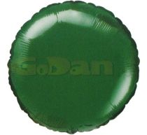 Balón foliový 45 cm Kulatý zelený - Fóliové
