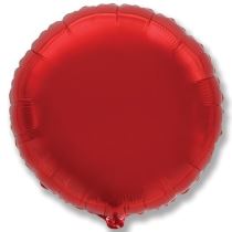 Balón foliový 45 cm Kulatý  červený - Balónky