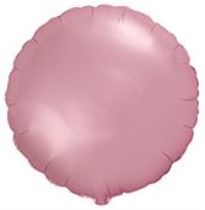 Balón foliový 45 cm Kulatý PASTELOVÝ RŮŽOVÝ - Fóliové