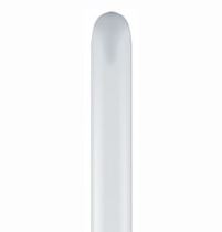 Balónky modelovací pastel bílé  Q260 - 100 ks - Latex