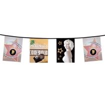 Girlanda Hvězdy HOLLYWOOD - 600 cm - VIP filmová / Hollywood párty