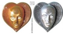 Maska - dekorace plast Srdce - Karnevalové masky, škrabošky