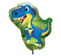 Balon Foliový veselý dinosaurus 60 cm - Kostýmy pro holky