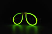 Svítící brýle 1 ks zelené - Masky, škrabošky, brýle