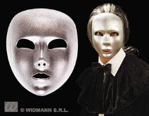 Maska Látka stříbrná - Karnevalové masky, škrabošky