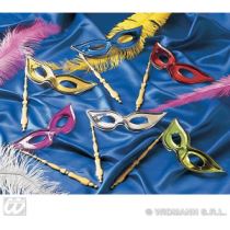 Skraboška na tyči Metalíza - Masky, škrabošky, brýle