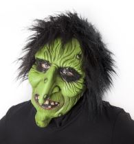 MASKA čarodejnice zelená - Hallloween - Karnevalové masky, škrabošky