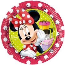 Talíře papírové MINNIE fashion 23 cm 8 ks - Mickey - Minnie mouse - licence