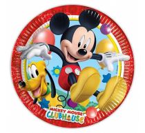 Talíře papírové myšák MICKEY MOUSE - 19,5 cm - 8 ks - Mickey - Minnie mouse - licence