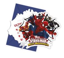 Pozvánky s obálkami" Ultimate SPIDERMAN " - 6 ks - Spiderman - licence