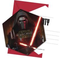 Pozvánky STAR WARS - Hvězdné Války - The Force Awaknes - 6 ks - Star Wars - licence