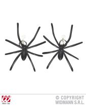 Náušnice pavouci černí - čarodějnice - Halloween - 2 ks - Dekorace