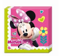 Papírové ubrousky myška - Minnie Happy Helpers - 33x33 cm, 20 ks - Papírové