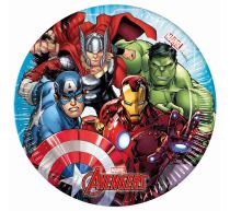 Papírové talíře AVENGERS, 19,5 cm, 8 ks - Avengers - licence