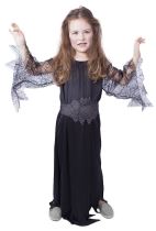 Kostým čarodějnice černá, vel. S / HALLOWEEN - Karnevalové kostýmy pro děti