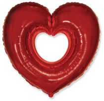 Balón foliový SRDCE červené 90 cm - Girlandy