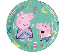 Papírové talíře prasátko Peppa "Peppa Pig", 20 cm, 8 ks - Prasátko Pepina - Peppa pig - licence