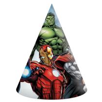 Papírové kloboučky AVENGERS - 6 ks - Avengers - licence