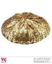 Baret flitr zlatý - Klobouky, helmy, čepice