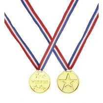 Medaile zlatá - Karnevalové doplňky