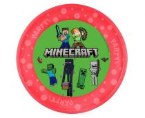 Plastový talíř Pixel - Minecraft - 21 cm - 1 ks - Minecraft - licence