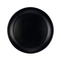 Plastový talíř černý - Silvestr - 21 cm - 1 ks