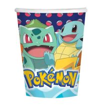 Papírové kelímky Pokémon - 250 ml - 6ks - Narozeniny