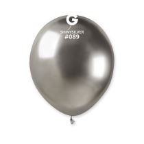 Balónek chromovaný  MINI - 13 cm - lesklý stříbrný - 1ks - Narozeniny