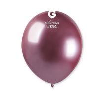 Balónek chromovaný  MINI - 13 cm - lesklý růžový - 1ks - Párty program